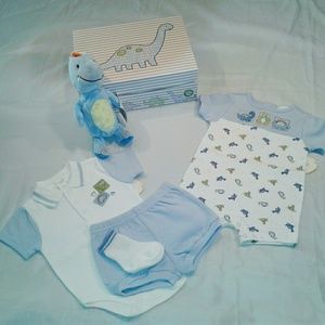 First Moments Boy Dinosaur Clothing Gift Box Set